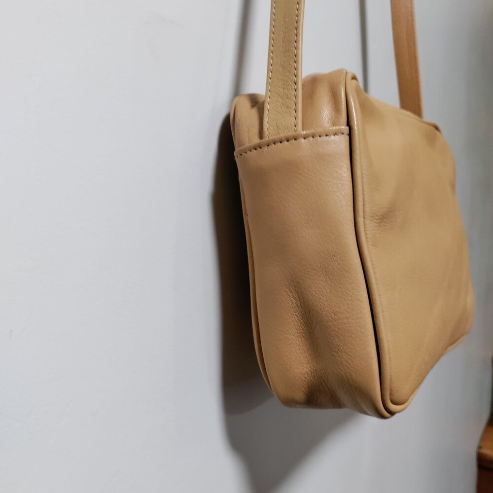 Vintage Andi Southwestern Cowgirl Native Leather Crossbody Bag Tan - Picture 5 of 14